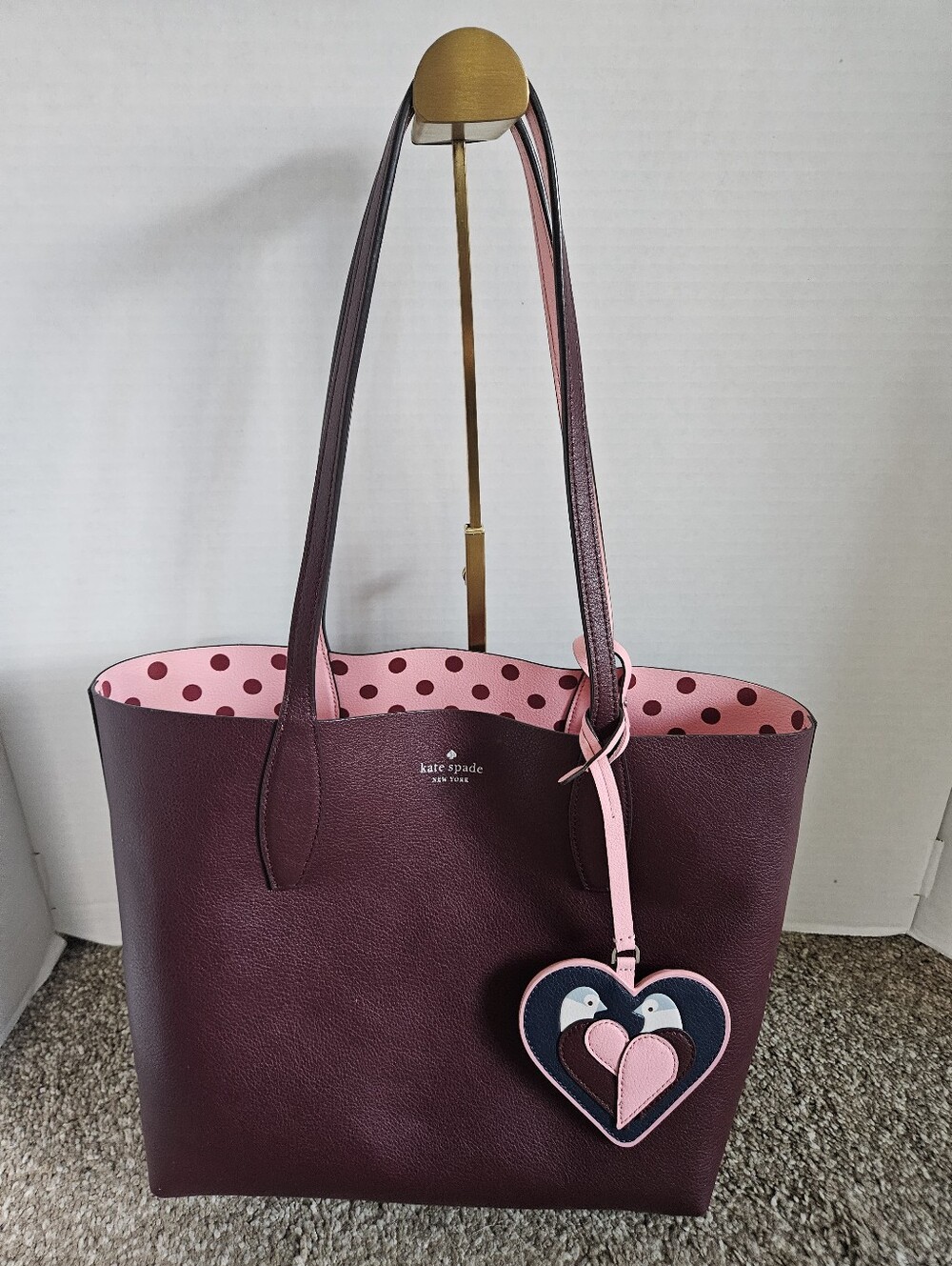 Kate Spade Arch Love Birds Reversible Tote & Pouch